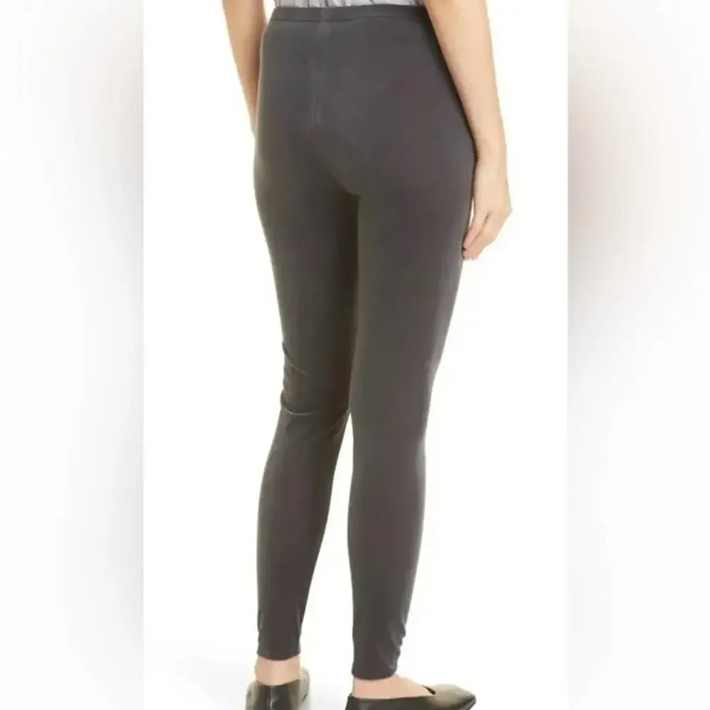 NWT Eileen Fisher velvet graphite ankle leggings, XXS